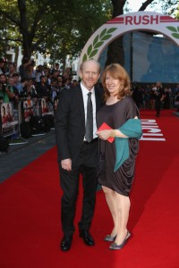 Ron and Cheryl Howard on the red carpet for the Rush world premiere at London’s Odeon Leicester Square on September 2.