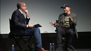 Brian Williams and Ron during their Q&A at the Tribeca Film Festival.