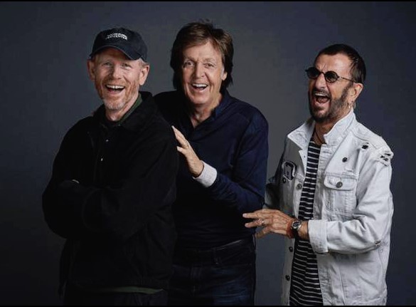 GOOD TIMES--Ron, Paul and Ringo at Abbey Road Studios in September. For more images like this, follow Ron on Twitter @RealRonHoward.