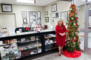 Betty Lynn is "reddy" to greet fans at the Andy Griffith Museum. Photo by Hobart Jones.