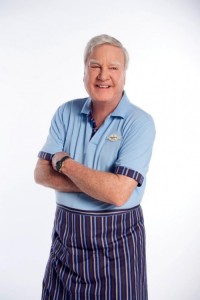 James Best in wardrobe for The Sweeter Side of Life.