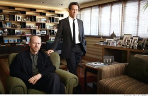 Ron Howard and Brian Grazer in Grazer’s Beverly Hills office. Here’s a link to an online story in Fortune about their segue into advertising.