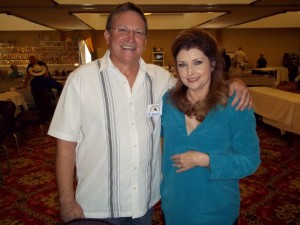 TAGSRWC member Phil Barnard with Morgan Brittany at the Western Film Fair.