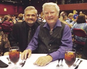 James Best on his 87th birthday at July Memphis Film Festival in Tunica, Miss., with longtime TAGSRWC member Terry Pace.