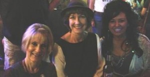 Karen Knotts (center) celebrating John Lennon's birthday at Enoch's Irish Pub & Cafe in Monroe, La., during a day off from her Louisiana tour.