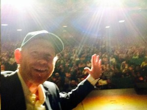 Ron Howard tweeted this selfie while on stage at the Distinguished Speakers series in Pasadena.