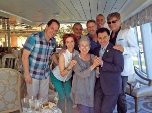 Jackie Joseph, front and center on the Doris Day cruise.  You can follow the link to her enthusiastic account.