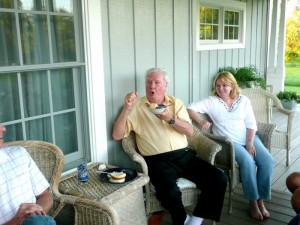 Jimmie and Dorothy at the Taylor Home Inn in Clear Lake, Wisc.