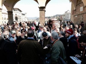 FIND RON--Ron Howard on the ground in Florence this week while working on technical plans for "Inferno."