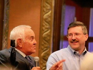 SCHELLDOM SCENE--Ronnie Schell and Allan Newsome (incognito as himself) during a Q&A presentation on during the Mayberry Cruise.