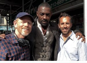 STARS ALIGN--Ron Howard tweeted this photo on the set for Stephen King's Dark Tower in New York City in July with actor Idris Elba and director Nikolaj Arcel. Follow Ron on Twitter @RealRonHoward.