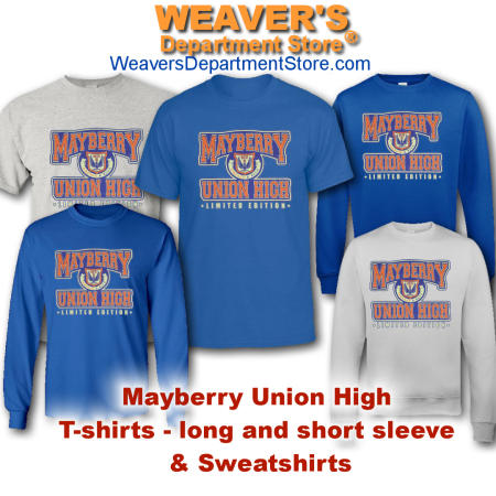 Mayberry Union High Shirts