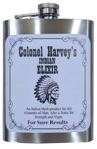 Colonel Harvey's Indian Elixir Flask