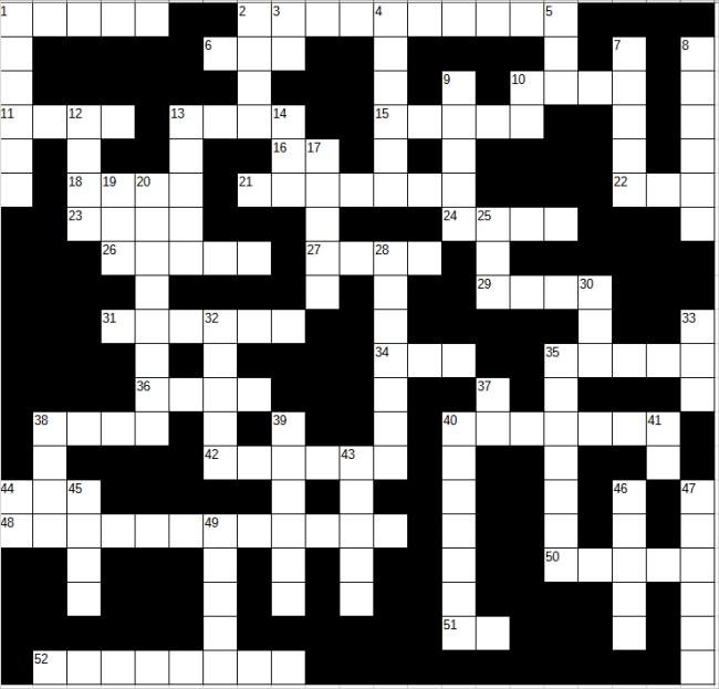 TAGSRWC Crossword from The Bullet Vol 1 Issue 3 (August 27, 1983) by Roger & Terry Beck