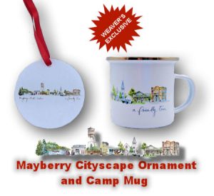 Mayberry Cityscape Ornament & Mug