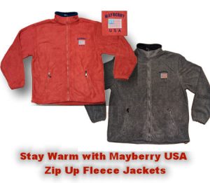 Mayberry USA Zip Up Fleece Jackets