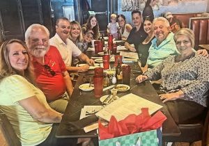 Having a wonderful Birthday meal with some family and friends!