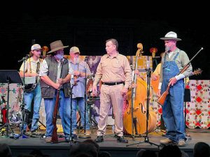 Macon, Mo. - The opening skit depicting the Carter & Wakefield Feud featuring Robert Clarke, James Dodson, and Steve Jackson.