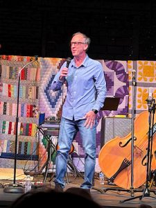 Macon, Mo. - Rik Roberts shed his Barney attire and entertained the crowd - a big crowd pleaser.