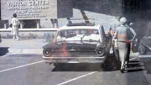 Yellowstone Mission 66 zoomed in to see Ford Galaxie