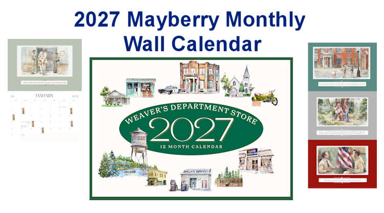 2027 Mayberry Wall Calendar