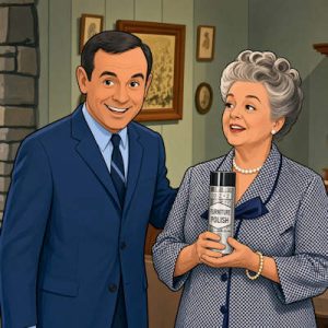 Ronnie Schell and Frances Bavier in the season 6 episode "The Foster Lady."
