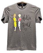 Hello Doll Graphite Heather T-shirt