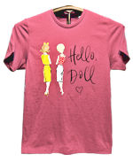 Hello Doll Heather Berry T-shirt