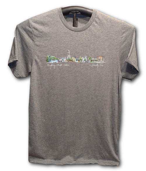 Mayberry Cityscape Graphite Heather T-shirt