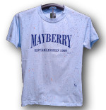 Mayberry Splatter Short Sleeve Light Blue T-shirt