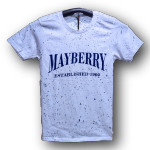 Mayberry Splatter Short Sleeve White T-shirt