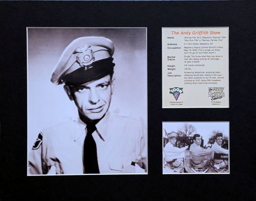 Barney Fife Photo Bio Lithograph