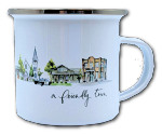 Mayberry Cityscape Enamel Camp Mug