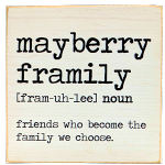 Mayberry Framily Wooden Block