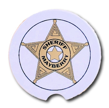 Mayberry Patrol Car Emblem Car Coaster