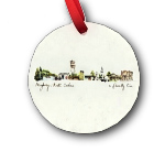 Mayberry Cityscape Acrylic Ornament