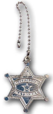 Sheriff Mayberry Badge Pewter Ceiling Fan Pull